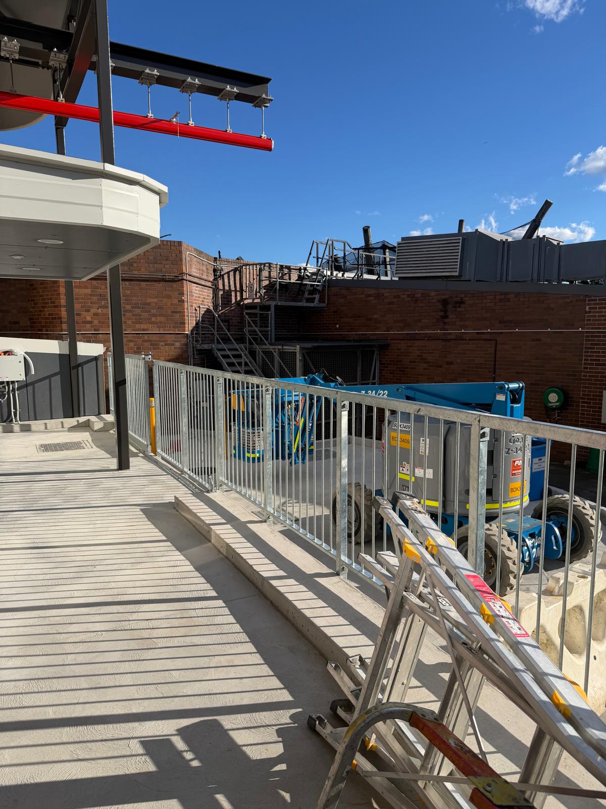 External galvanised guardrails at Taronga Zoo
