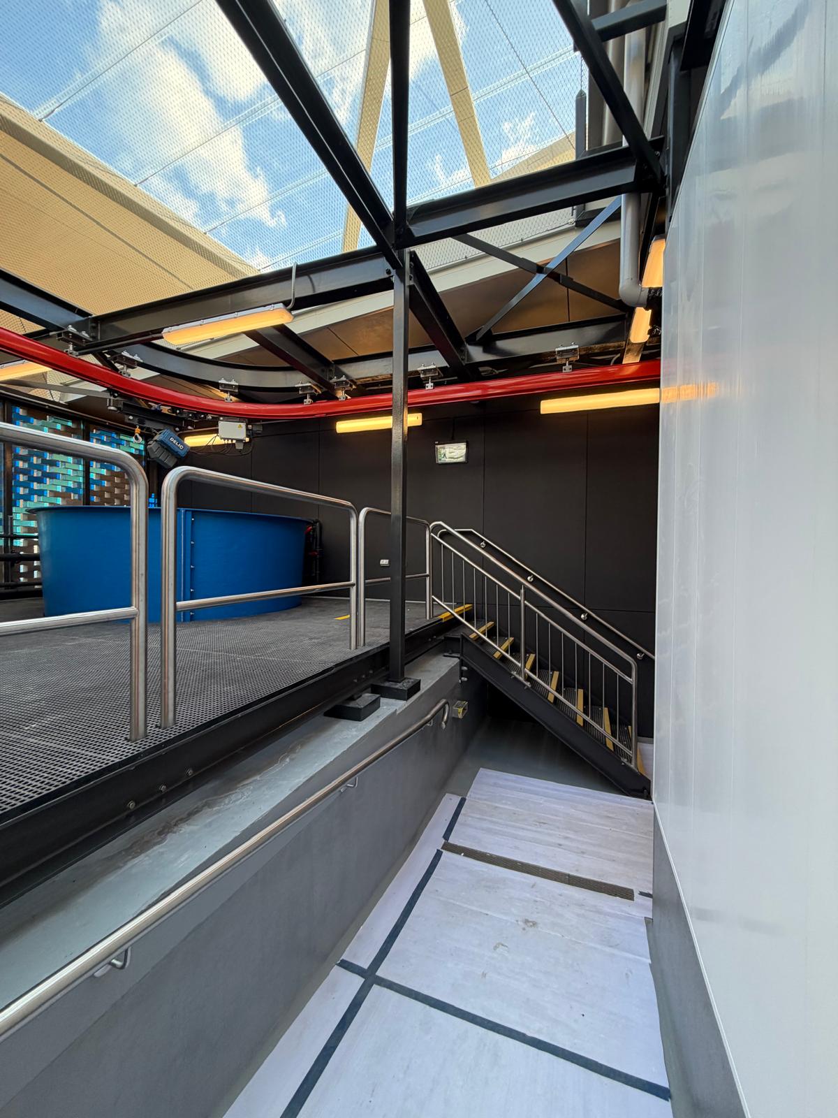 Taronga Zoo steel stairs, platforms and stainless steel railings
